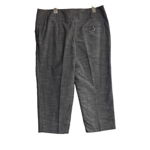 AB STUDIO Women’s Capri Pants Size 14 Gray Inseam 22” - Picture 1 of 10